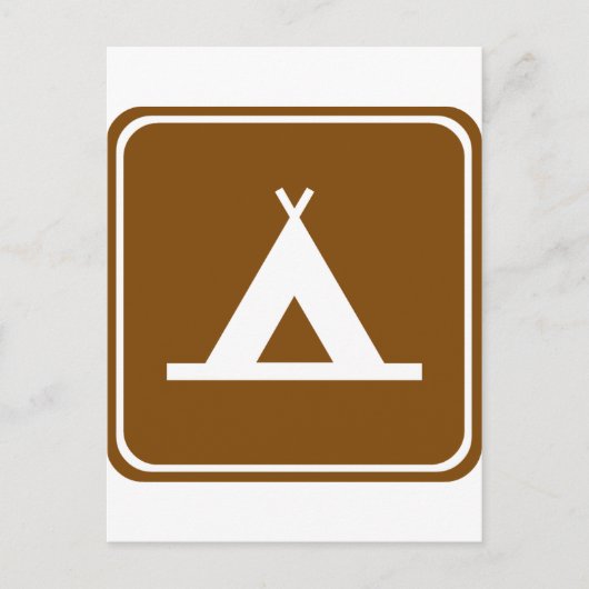 Carte Postale SIGNE D'AUTOROUTE DU Camping (Devant)