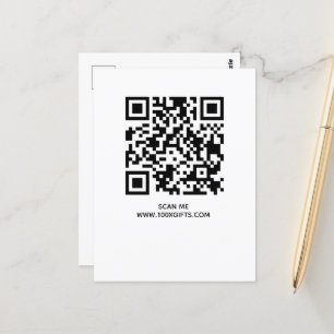 CARTE POSTALE SIGNE DE CODE QR D'ENTREPRISE - UTILISER GÉNÉRATEU