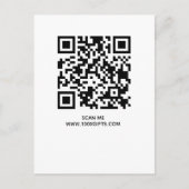 CARTE POSTALE SIGNE DE CODE QR D'ENTREPRISE - UTILISER GÉNÉRATEU (Devant)