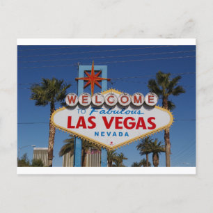 Carte Postale SIGNE DE Fabuleux Las Vegas Bienvenue 
