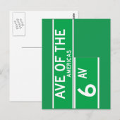 Carte Postale SIGNE DE LA 6E ANNÉE, RUE DE New York (Devant / Derrière)