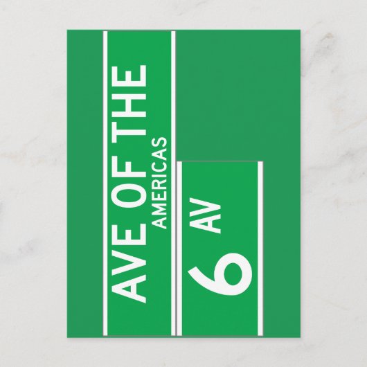 Carte Postale SIGNE DE LA 6E ANNÉE, RUE DE New York (Devant)