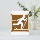 Carte Postale SIGNE DE L'AUTOROUTE DE Ski DE FOND (Debout devant)