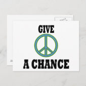 Carte Postale Signe de paix (Devant / Derrière)