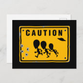 Carte Postale SIGNE DE PASSAGE Alien (Devant / Derrière)