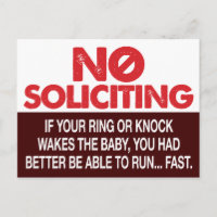 Signe de sollicitation - Ne réveillez pas le bébé