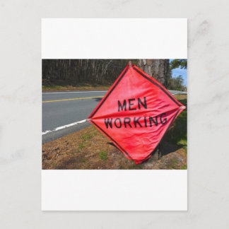 CARTE POSTALE SIGNE DE TRAVAIL DES HOMMES
