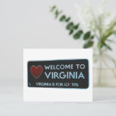 Carte Postale SIGNE DE Virginie Bienvenue (Debout devant)