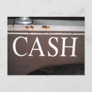 Carte Postale SIGNE DE VOITURE Vintage Camion CASH