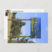 Carte Postale SIGNE D'ÉTAT WYoming (Devant / Derrière)