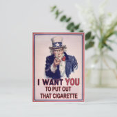 Carte Postale signe drôle non fumant (Debout devant)