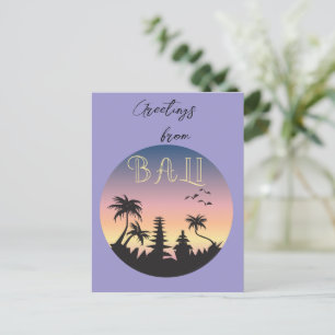Carte Postale SIGNE DU Tourisme DE Bali