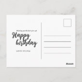 Carte Postale Signe du zodiaque moderne Vierge Vierge Fille or b (Dos)