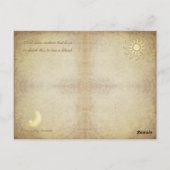 Carte postale Signe du zodiaque Vierge (Dos)