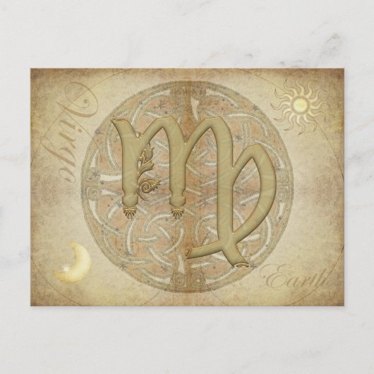 Carte postale Signe du zodiaque Vierge (Devant)