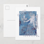 Carte postale Signe du zodiaque Vierge (Devant / Derrière)