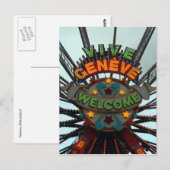 Carte Postale signe géneve (Devant / Derrière)