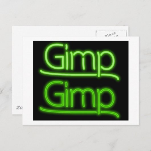 Carte Postale SIGNE Gimp (Devant / Derrière)