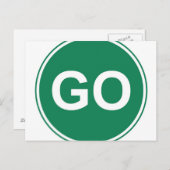 CARTE POSTALE SIGNE GO (Devant / Derrière)