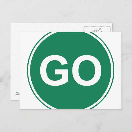 CARTE POSTALE SIGNE GO (Devant / Derrière)