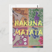 Carte Postale Signe Hakuna Matata - Impression (Devant / Derrière)