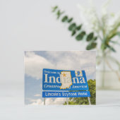 Carte Postale SIGNE INDIANA Bienvenue (Debout devant)