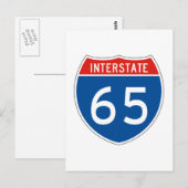 CARTE POSTALE SIGNE INTERÉTAIRE 65 (Devant / Derrière)