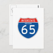 Carte Postale SIGNE INTERÉTAIRE 65 - Indiana (Devant / Derrière)