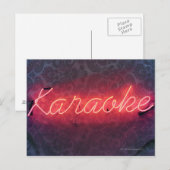 Carte Postale SIGNE Karaoke (Devant / Derrière)