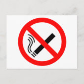 Carte Postale Signe NO Smoking - Signal UK (Devant)
