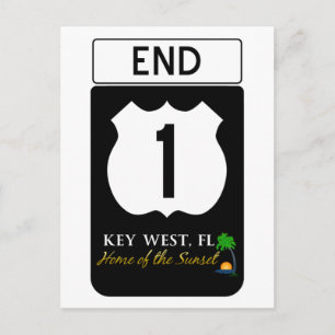 CARTE POSTALE SIGNE ROUTIER 1 DES ÉTATS-UNIS