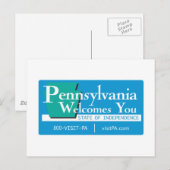 Carte Postale SIGNE ROUTIÈRE DE Pennsylvanie - USA (Devant / Derrière)