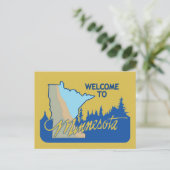 Carte Postale SIGNE ROUTIÈRE - Minnesota - USA (Debout devant)