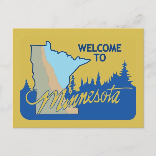 Carte Postale SIGNE ROUTIÈRE - Minnesota - USA (Devant)