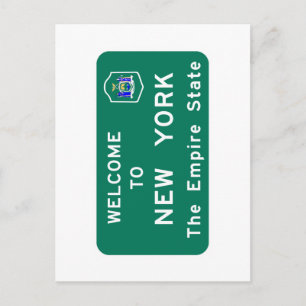 Carte Postale SIGNE ROUTIÈRE - USA Bienvenue à New York