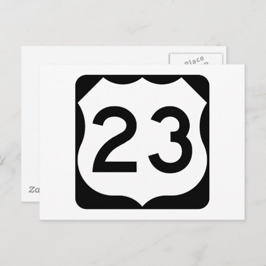 Carte Postale SIGNE US Route 23 (Devant / Derrière)