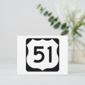Carte Postale SIGNE US Route 51 (Debout devant)