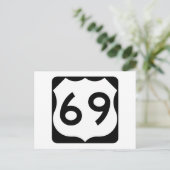 Carte Postale SIGNE US Route 69 (Debout devant)
