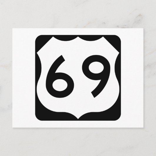 Carte Postale SIGNE US Route 69 (Devant)