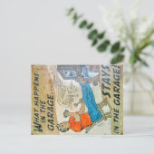 Carte Postale signe vintage (Debout devant)