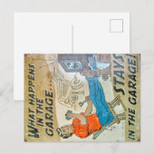 Carte Postale signe vintage (Devant / Derrière)