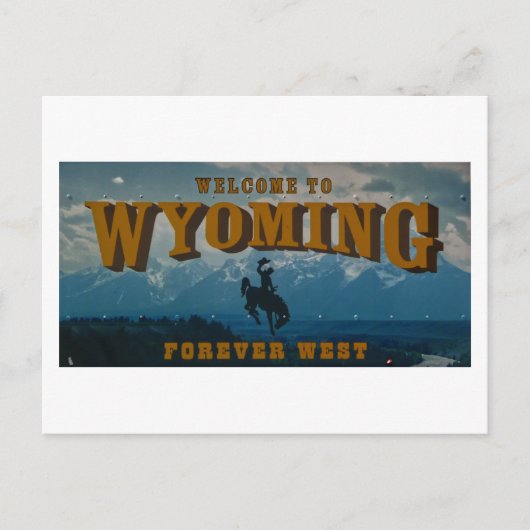 Carte Postale SIGNE WYoming Bienvenue (Devant)