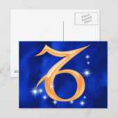 Carte Postale Signe zodiaque Capricorn (Devant / Derrière)