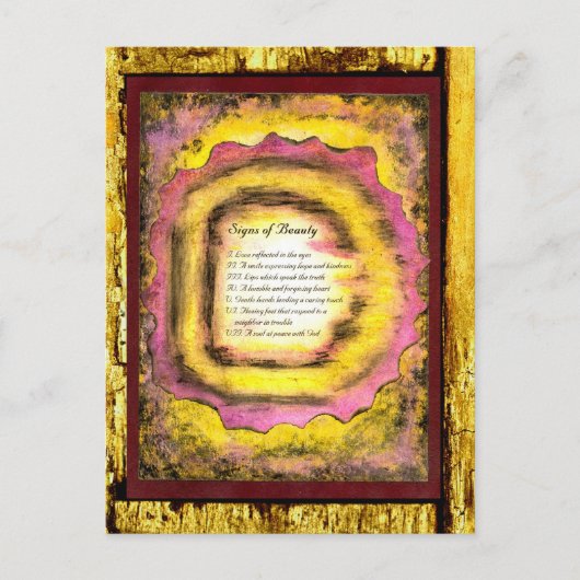 Carte Postale Signes de beauté (Devant)