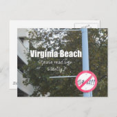 Carte Postale Signes de bienfaisance Virginia Beach (Devant / Derrière)