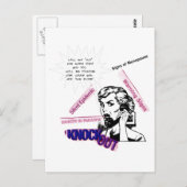 Carte Postale Signes De Ménopause (Devant / Derrière)