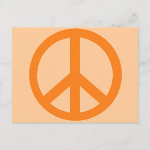 Carte Postale Signes de paix orange
