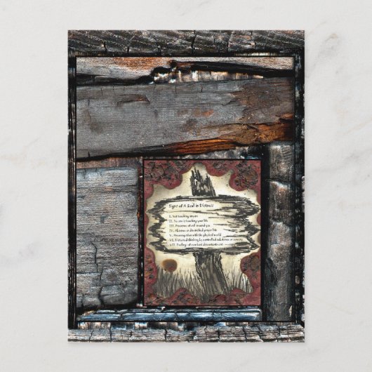 Carte Postale Signes d'une âme en détresse (Devant)