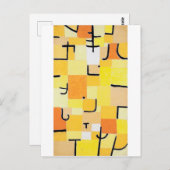 Carte Postale Signes en Jaune, Paul Klee (Devant / Derrière)