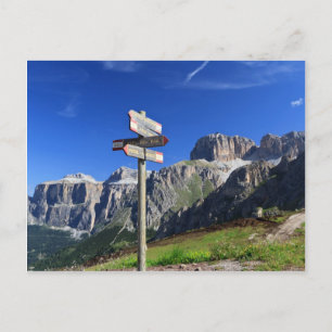 Carte Postale signes et Dolomites